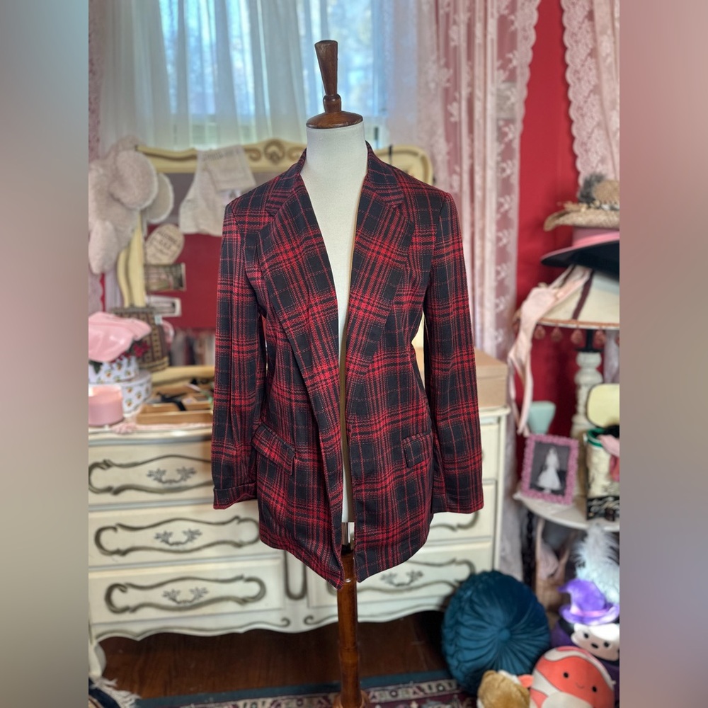 Wild Fable oversized plaid blazer XS NWOT
